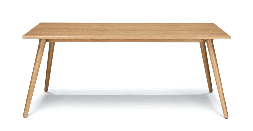 Seno Oak Dining Table For 6 | Article | Oak dining table, Midcentury ...