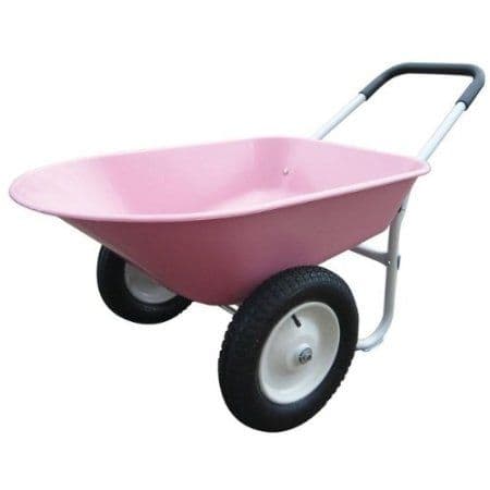 Marathon Dual-Wheel Residential Yard Rover Wheelbarrow and Yard Cart ...