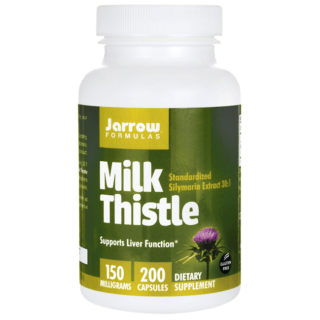 Jarrow Formula's Milk Thistle Supplement with Standardized Silymarin ...