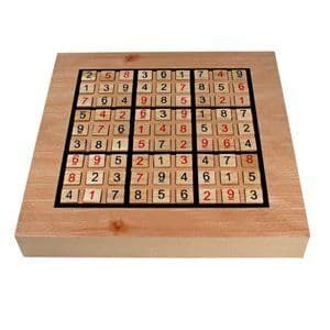 Deluxe Wooden Sudoku Puzzle with Wooden Number and Thinking Tiles ...