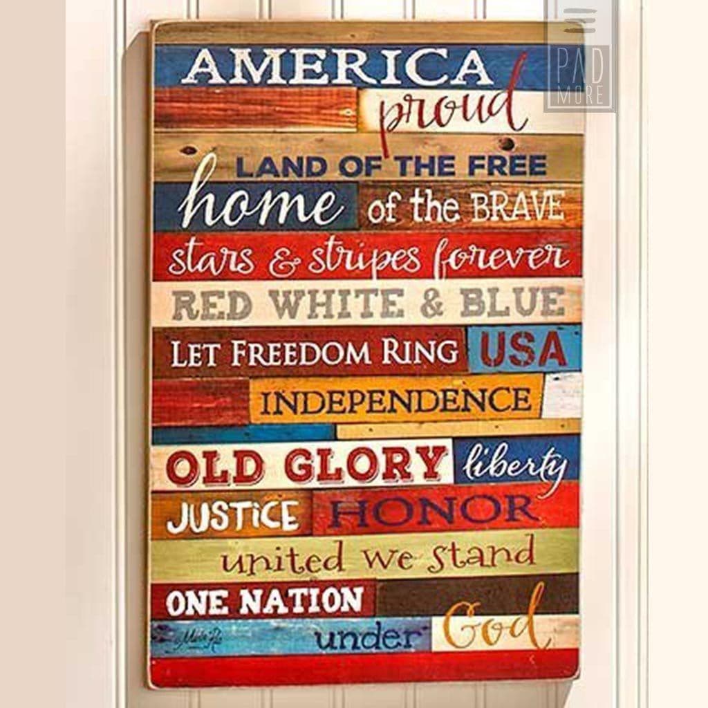 Patriotic Wall Art | Patriotic wall art, Patriotic wall, Patriotic art