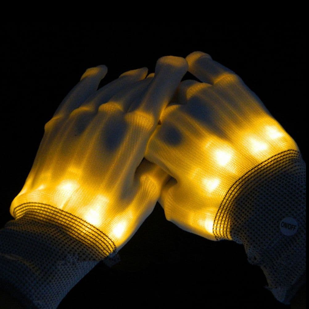 Pair of led lighting glove flashing cosplay prop glove,led light toy ...