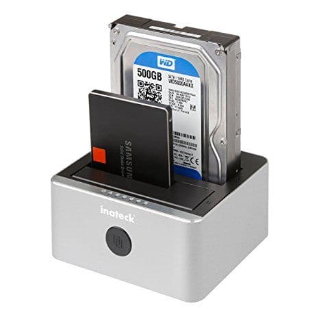 Inateck Aluminum Hard Drive Docking Station USB 3.0 To SATA Dual-Bay ...