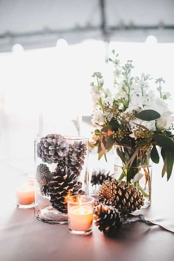 27 Gorgeous Winter Wedding Centerpieces - Weddingomania