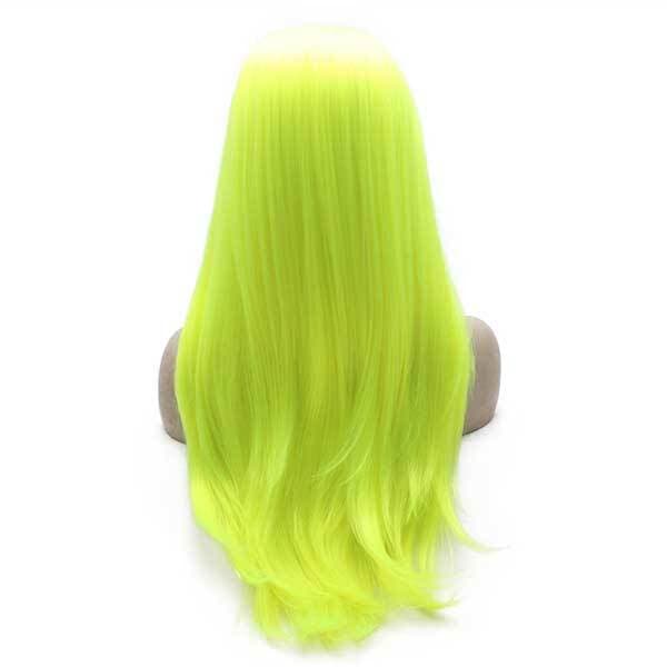 Neon Yellow Lace Front Cosplay Party Wig | Neon Yellow Wig