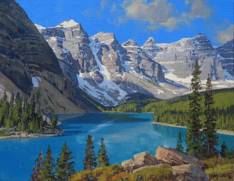 Moraine Lake #1 Painting by Lanny Grant - Fine Art America