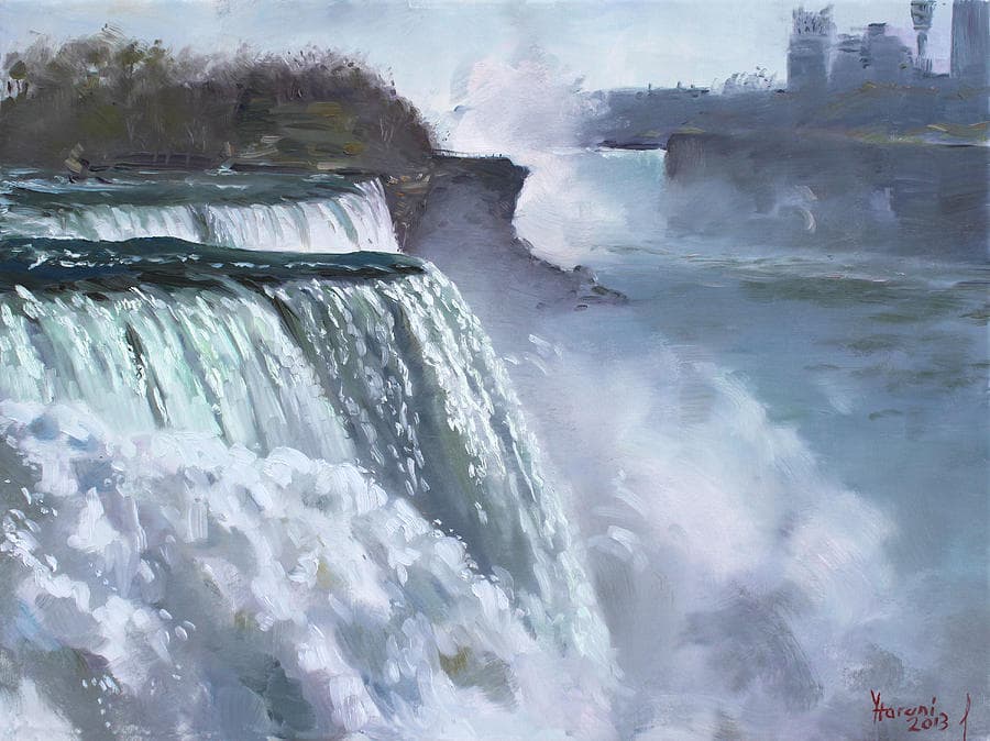 Niagara American Falls Painting by Ylli Haruni - Fine Art America