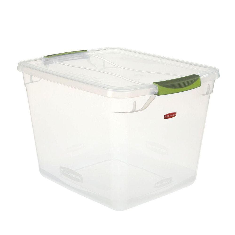 Rubbermaid Premium Clever Store 30-Qt. Storage Tote in Clear-1823610 ...