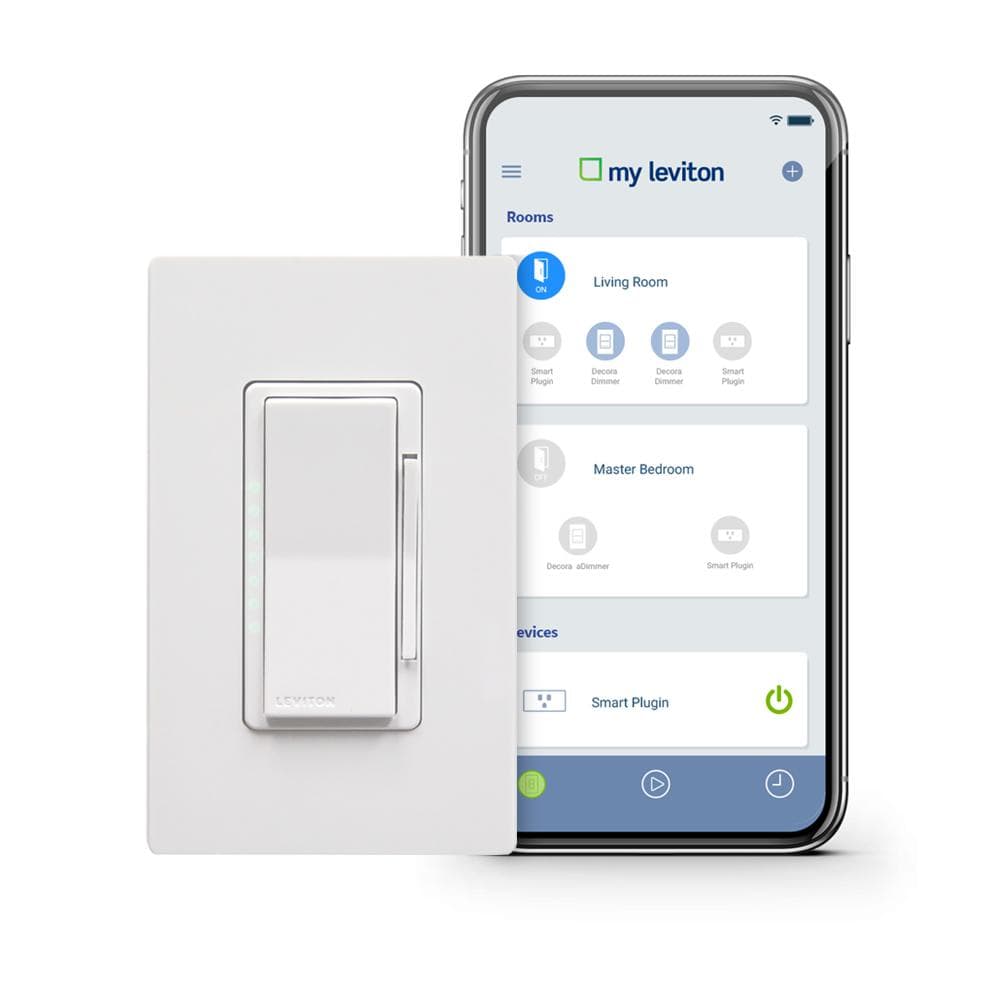 Leviton Decora Smart Wi-Fi 1000W Incandescent/450W LED Dimmer, No Hub ...