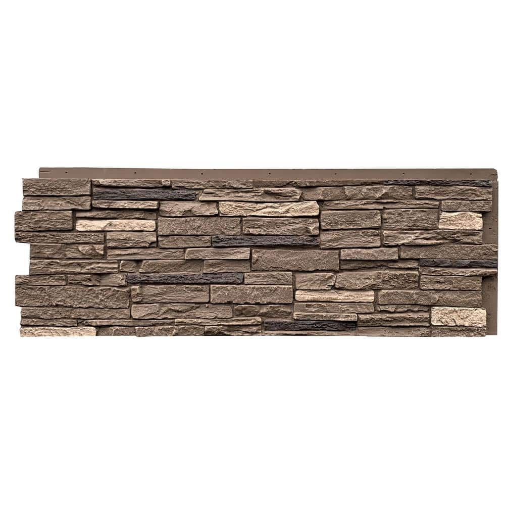 NextStone Slatestone Large 43 in. x 15.5 in. Polyurethane Faux Stone ...