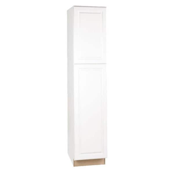 Hampton Bay Hampton 18 in. W x 24 in. D x 84 in. H Assembled Pantry ...