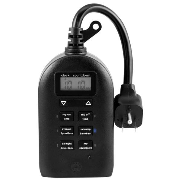 myTouchSmart Simple Set Plug-In Dual Digital Indoor,Outdoor Timer with ...
