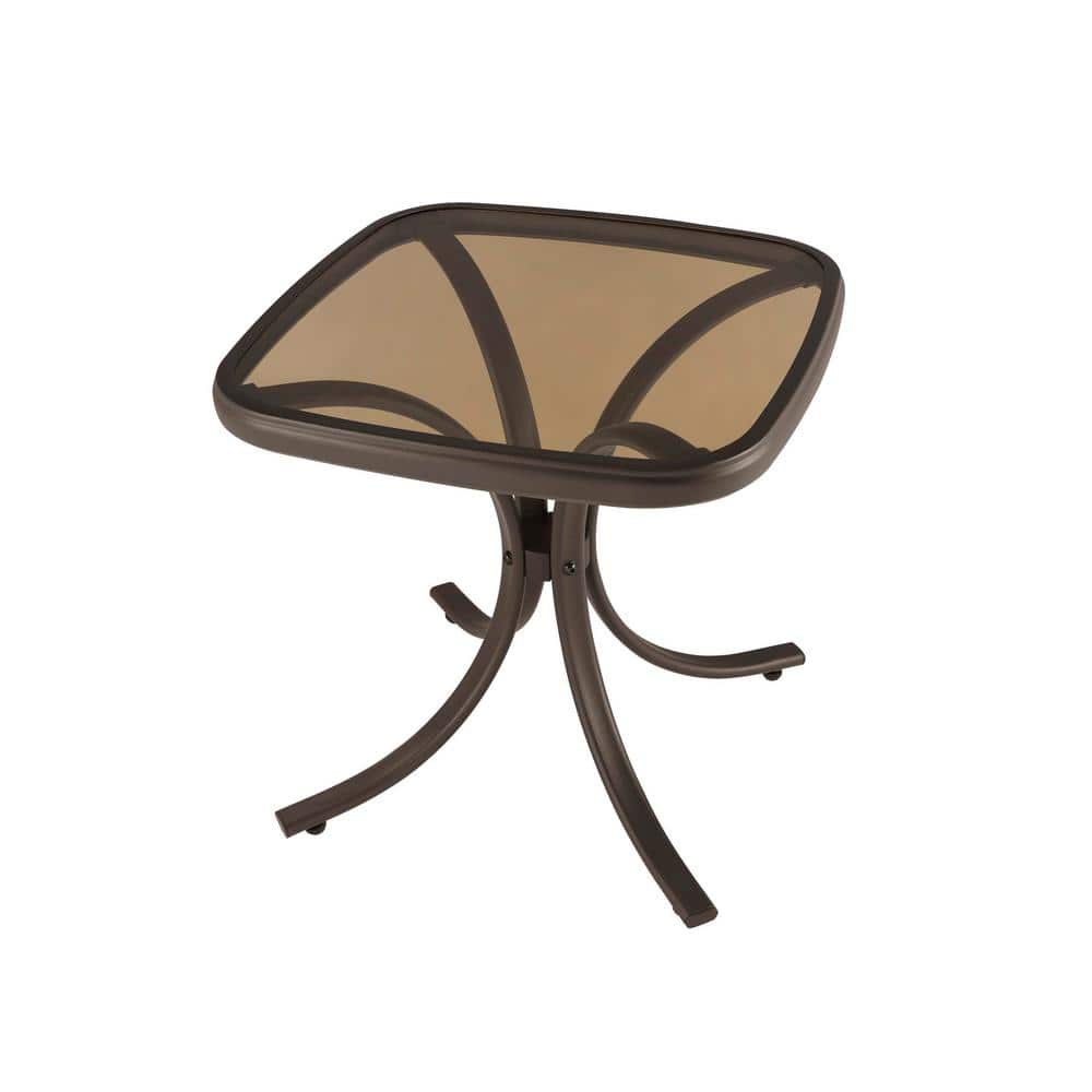 StyleWell 18 in. Mix and Match Square Steel Outdoor Patio Side Table ...