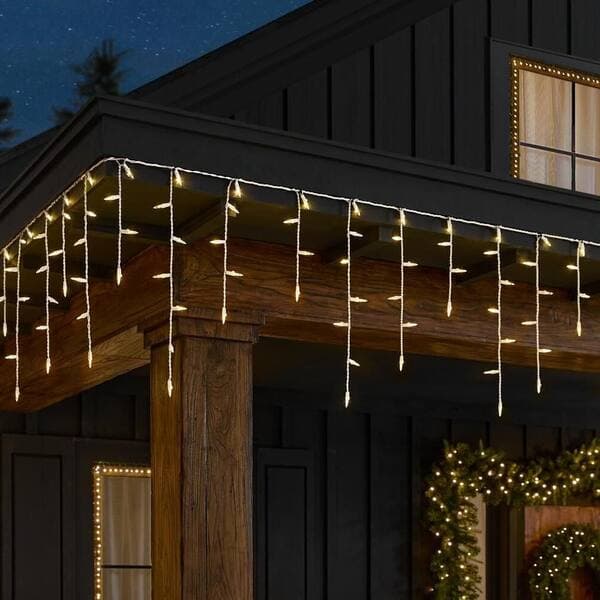 Outdoor - LED - Icicle Lights - The Home Depot