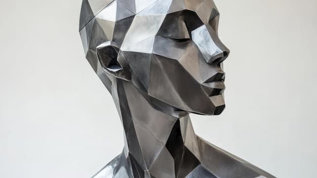 Geometric Sculpture A Modern Interpretation of Human Form | Premium AI ...