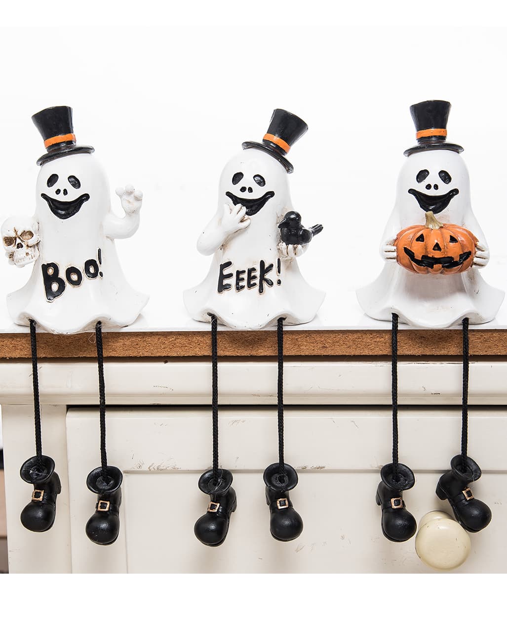 Halloween Ghost Shelf Sitter Decorative Figure | edge stool | Horror ...