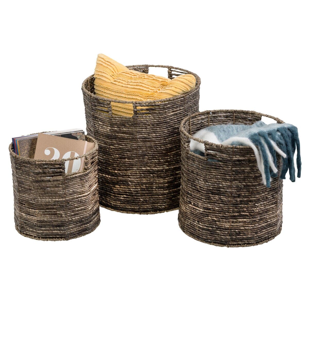 Honey Can Do Coastal 3ct Brown Nesting Storage Baskets – joann