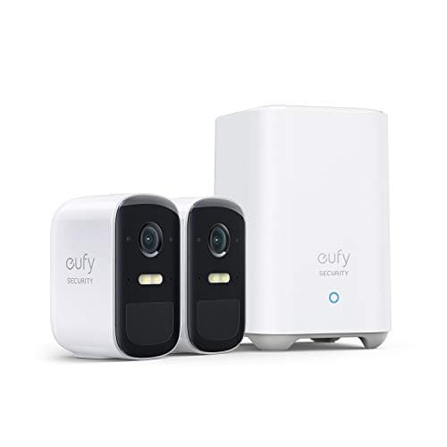 eufy Security, eufyCam 2 Pro Wireless Home Security Camera System, 365-Day Battery Life, HomeKit Compatibility, 2K Resolution, IP67 Weatherproof, Night Vision, 2-Cam Kit, No Monthly Fee