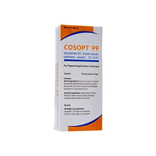 Cosopt Sterile Ophthalmic Solution (Merck), Drug Reference Encyclopedia