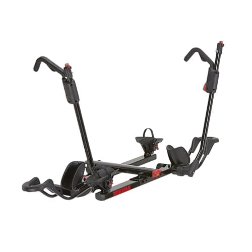 Yakima HoldUp 2" Tray Hitch Bike Rack Fully Assembled Hitch Mount Holds 2 Bikes and Fits 20"-29" Wheel Sizes, SKS Locks and Side-to-Side Adjustability