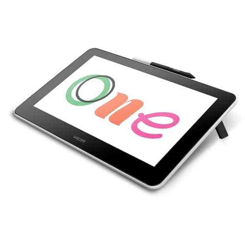 One by Wacom Small Graphics Drawing Tablet 8.3 x 5.7 Inches, Portable Versatile for Students and Creators, Ergonomic 2048 Pressure Sensitive Pen Included, Compatible with Chromebook Mac and Windows