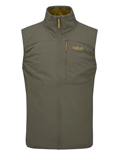 Rab Men's Xenair Synthetic Insulated Vest for Hiking & Mountaineering, Light Khaki, Large
