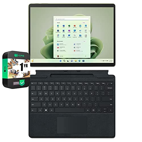 Microsoft Surface Pro 9: 13" Touchscreen Tablet (Intel Core i5/8GB RAM/256GB SSD/Windows 11 Home) Device Only - Forest (Renewed)