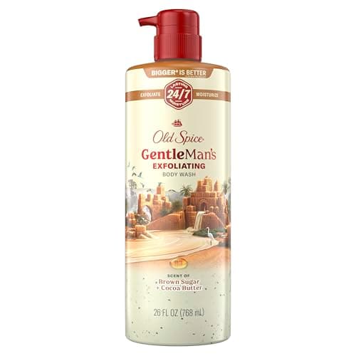 Old Spice Gentleman's Blend Exfoliating Body Wash, Brown Sugar & Cocoa Butter, 532ml