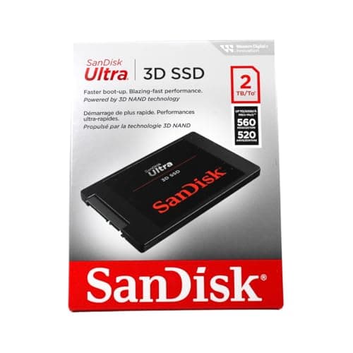 SanDisk Ultra 3D NAND 2TB Internal SSD - SATA III 6 Gb/s, 2.5 Inch /7 mm, Up to 560 MB/s - SDSSDH3-2T00-G26