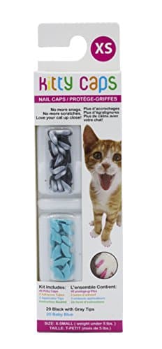 Kitty Caps 40 Count Hot Purple & Hot Pink Nail Caps, Medium