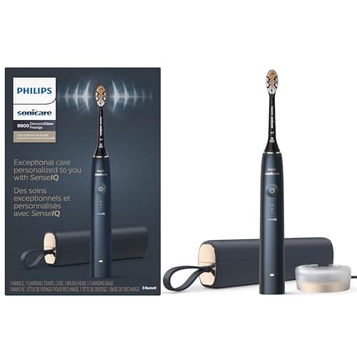 Philips Sonicare DiamondClean Prestige 9900, Rechargeable Electric Toothbrush with SenseIQ, Cherry Blossom, HX9990/31 (AMZ Exclusive)