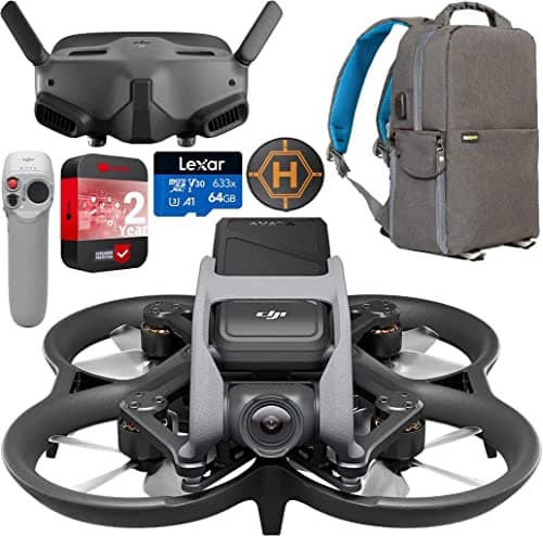 DJI Avata Pro-View Combo (DJI RC Motion 2) + Fly More Kit - First-Person View Drone with 4K Video, Super-Wide 155° FOV, New RC Motion 2 and Goggles 2, 2 More Batteries for Extended Flight Time