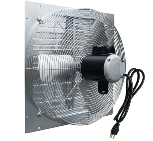 J and D Manufacturing VES10C ES Aluminum Shutter Fan, 10" Size, 115V, 1/8 Hp, 3 Speed, 9' Cord