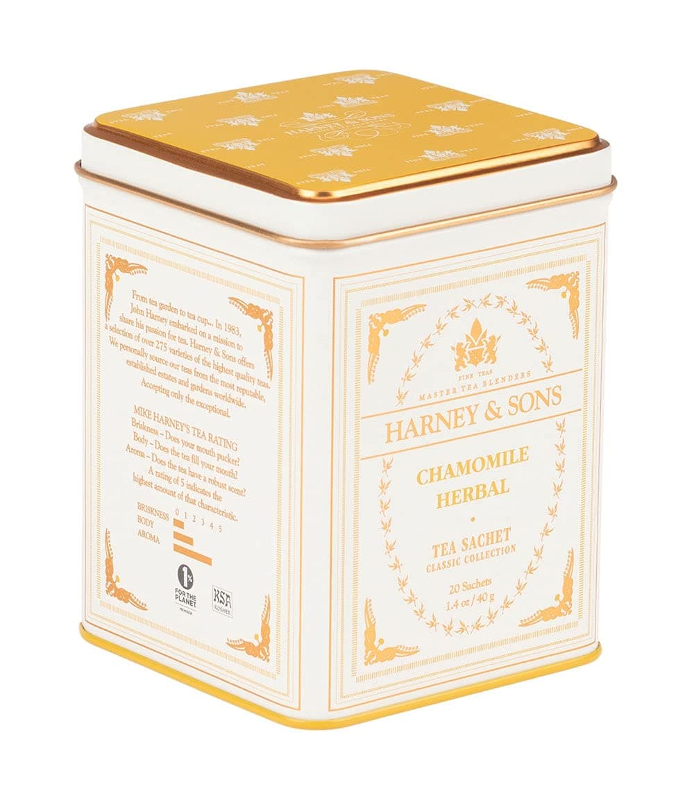 Amazon.com : Harney & Sons Chamomile Herbal Tea, Classic Tin, 20 ...