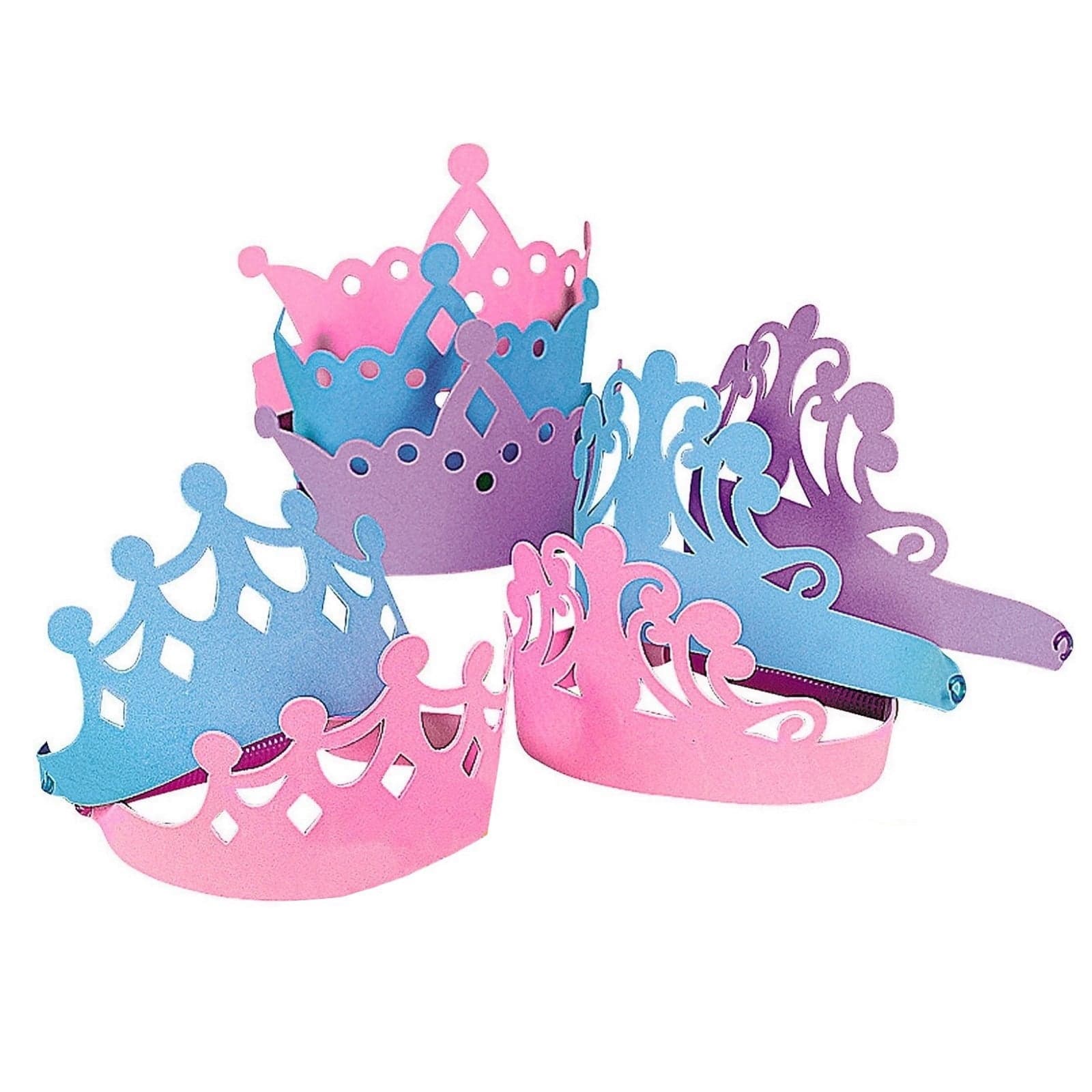 Foam Princess Tiaras (Pack of 12) - Fashion For Fun