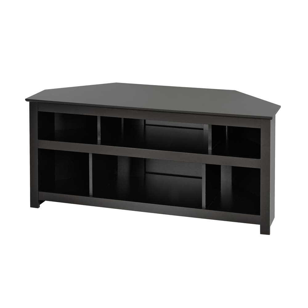 Prepac Vasari Open Shelf Corner TV Stand & Media Storage Console ...