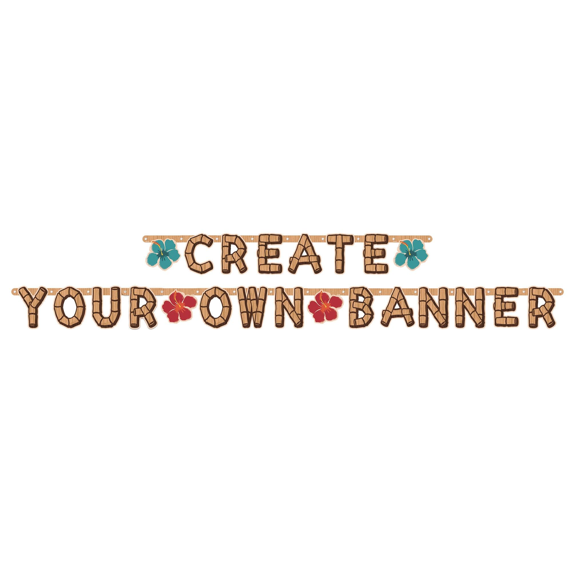 Customizable Tiki Banner Letters | Party City