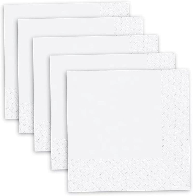 White Paper Lunch Napkins