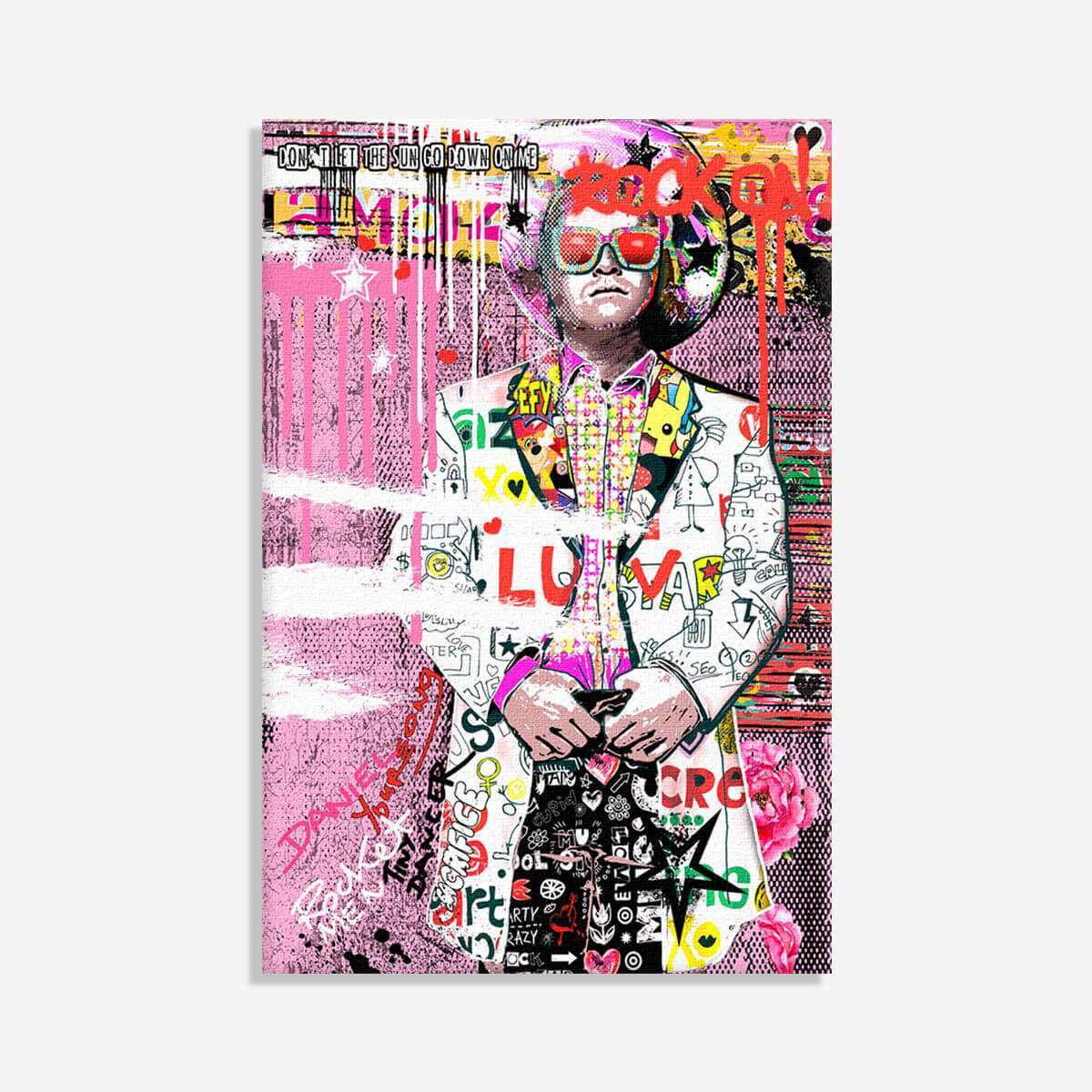 Rocket Man Elton John Pop Canvas - Rock Salt Prints