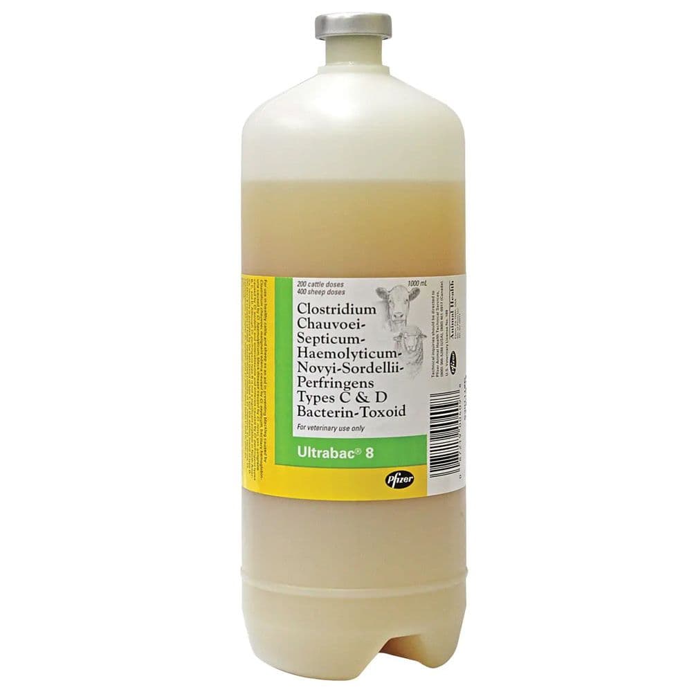 Ultrabac 8 Cattle and Sheep Vaccine, 1000mL | On Sale | EntirelyPets
