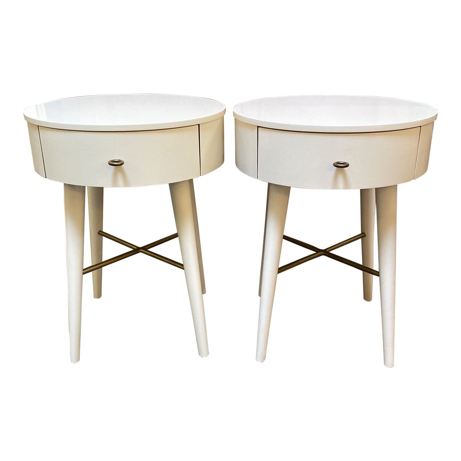 West Elm Penelope Nightstands, a Pair - Design Plus Gallery