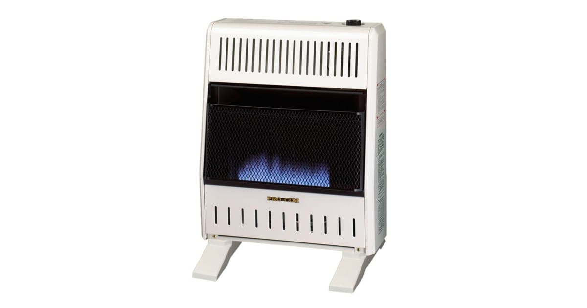 ProCom MNSD200TBA-BB 20,000 BTU Dual Fuel Blue Flame Space Heater with ...
