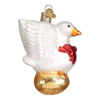 Old World Christmas Golden Goose Glass Blown Ornament - Traditional ...