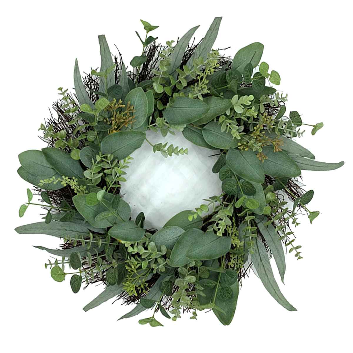 Mixed Greenery Wreath, 22"