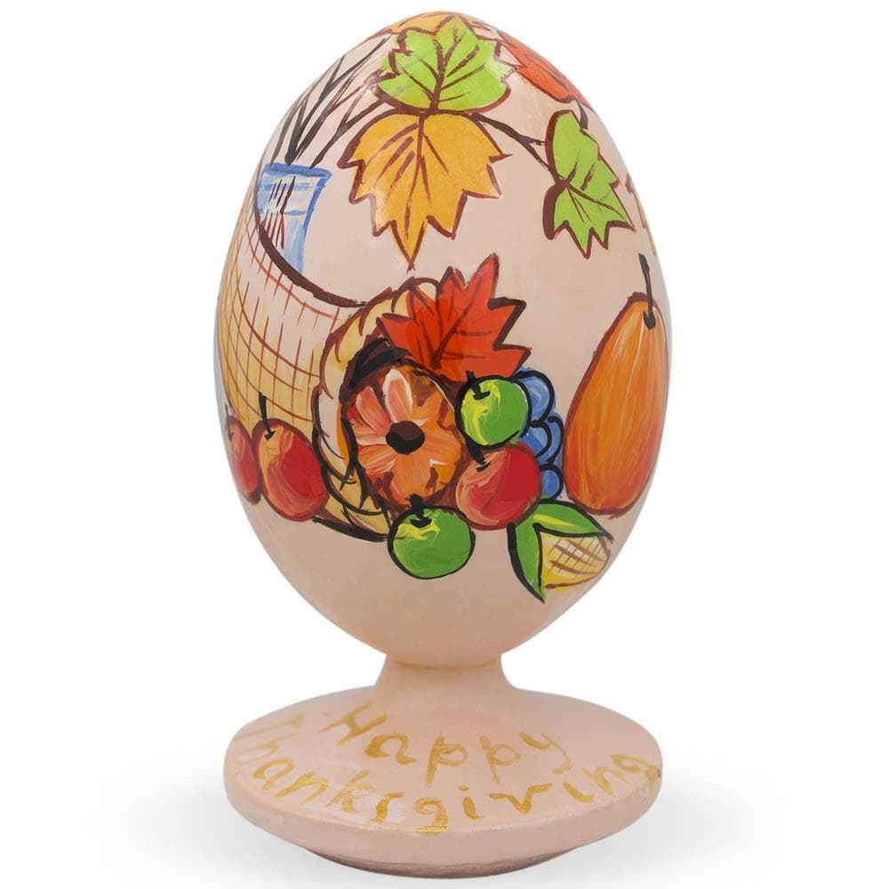 Thanksgiving Horn of Plenty Cornucopia Wooden Figurine | Michaels