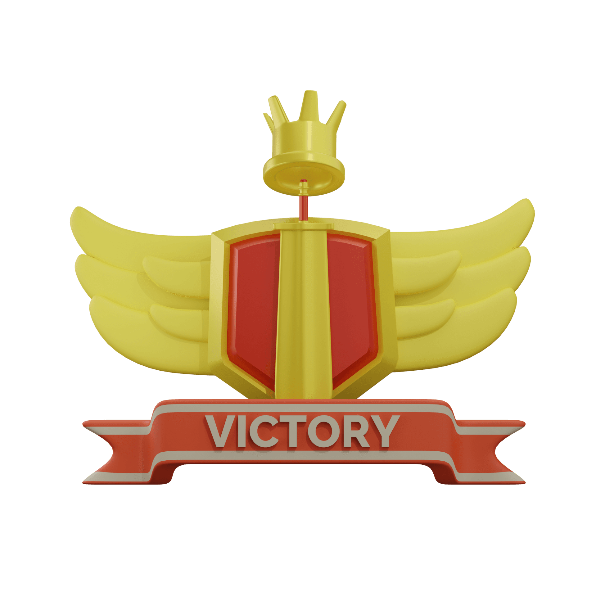 Victory Achievement Badges 3D Illustration 27118584 PNG