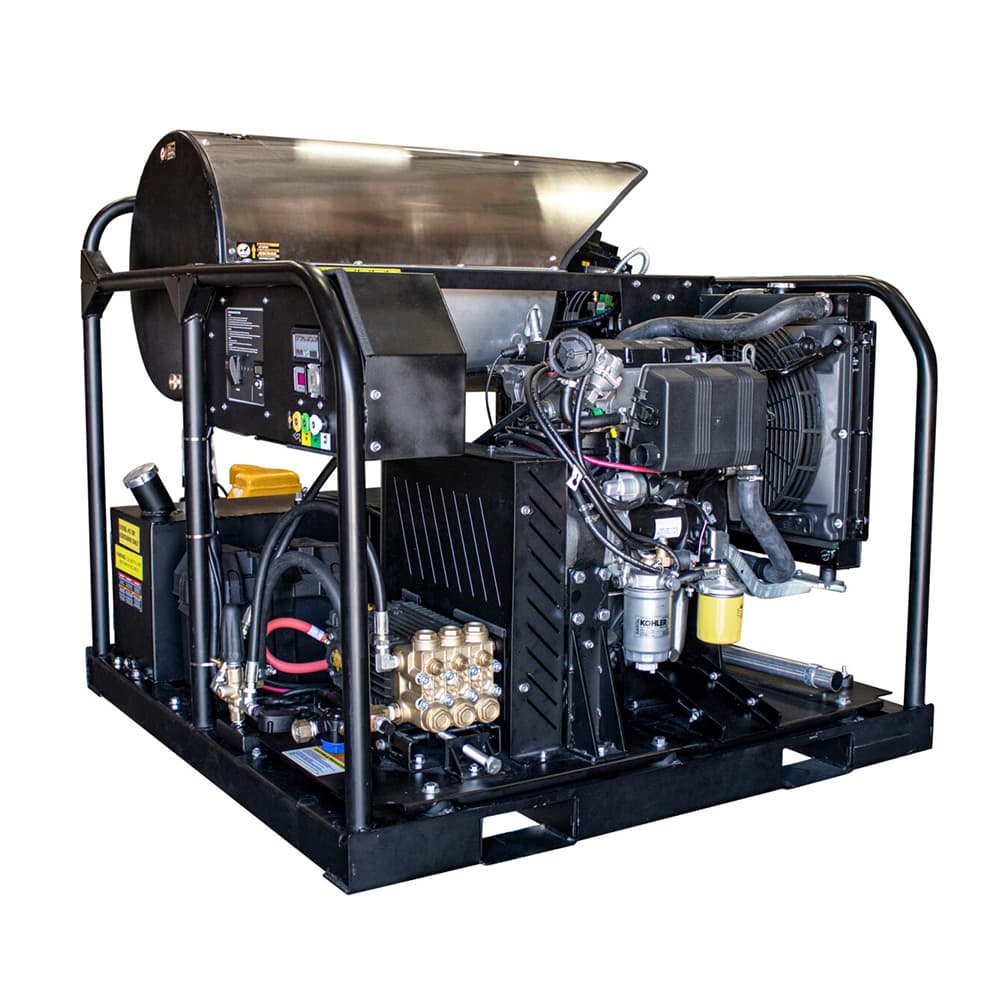 4000 PSI Skid Mount Diesel Hot Water Pressure Cleaner