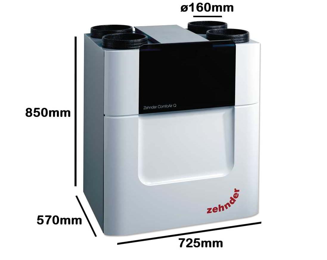 Zehnder ComfoAir Q350 ERV Centrala de ventilatie - Altecovent