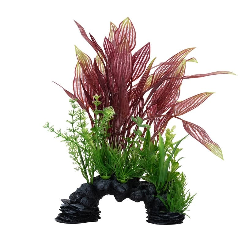 Fluval Aqualife Deco Scapes Red Lace Plant Mix - 30.5cm - Buy Aquarium Fish