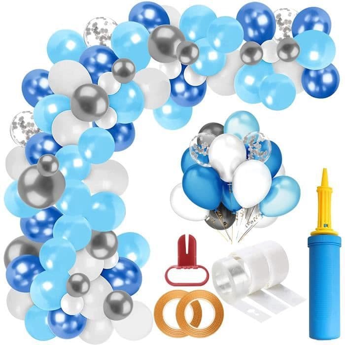 Kit arche de guirlande de ballons - Blue Balloon Garland Kit-Party ...